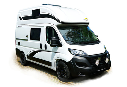 Abdeckung (Faltgarage) für teilintegrierte Wohnmobile / Camper Van